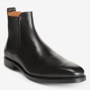 Allen Edmonds Liverpool Chelsea Black Leather Ankle Boots